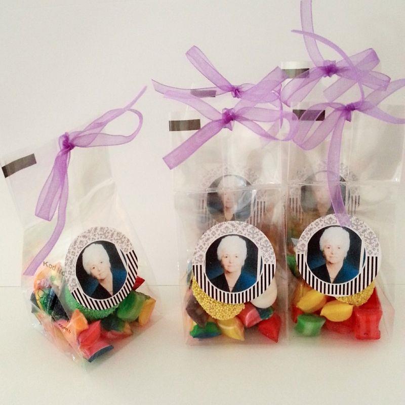 24 ADET PAKETLİ ETİKETLİ KURDELELİ AKİDE + MEVLÜT ŞEKERİ + KUŞ LOKUMLU MEVLÜT ŞEKERİ 30 gr M05